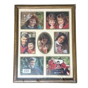 Decorel 11x14 Wall Album Picture Frame 7 Opening Wood Grain Vintage 3111 NEW